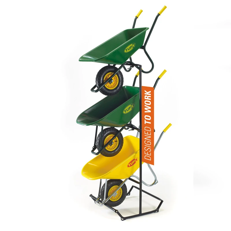 Wheelbarrow Display Rack