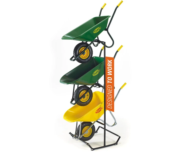 Wheelbarrow Display Rack
