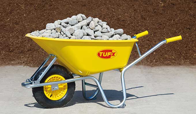 What makes Tufx Poly Wheelbarrows so tough?