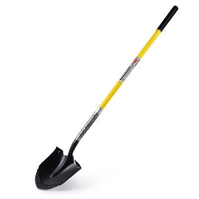 Long Handle Pro-contractor Spiked Digging Shovel