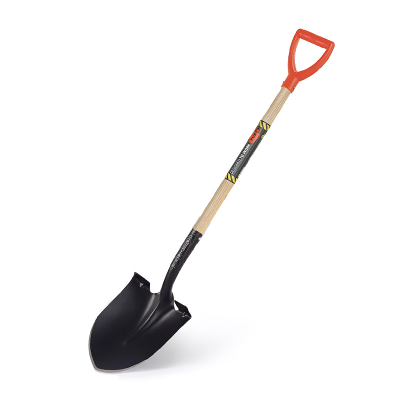 Wooden D-Handle Digging Shovel