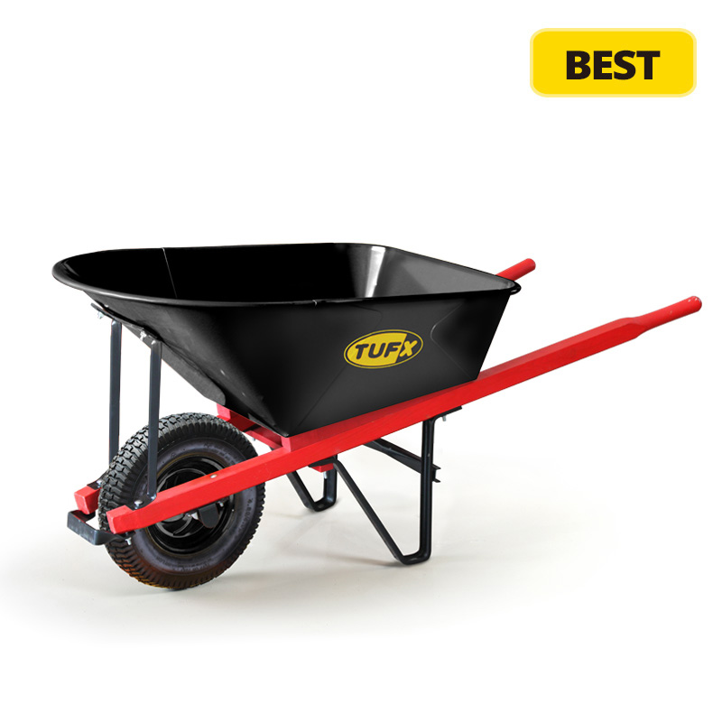 Builders Wheelbarrow with Folded Tray