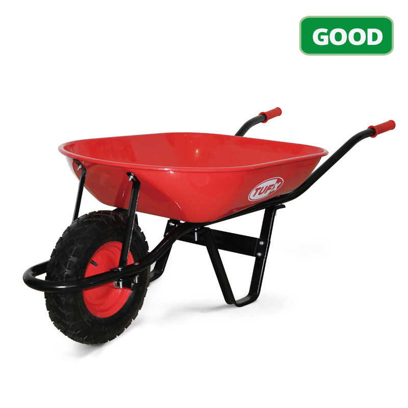 TUFX CA-40SSPA Steel Garden Wheelbarrow