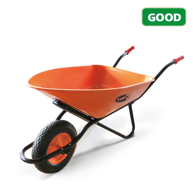 TUFX WB-50EZSTPS Steel Garden Wheelbarrow