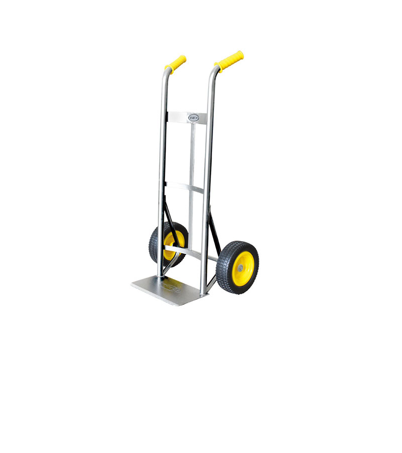 Twin Handle Zinc Finish Industrial Hand Truck