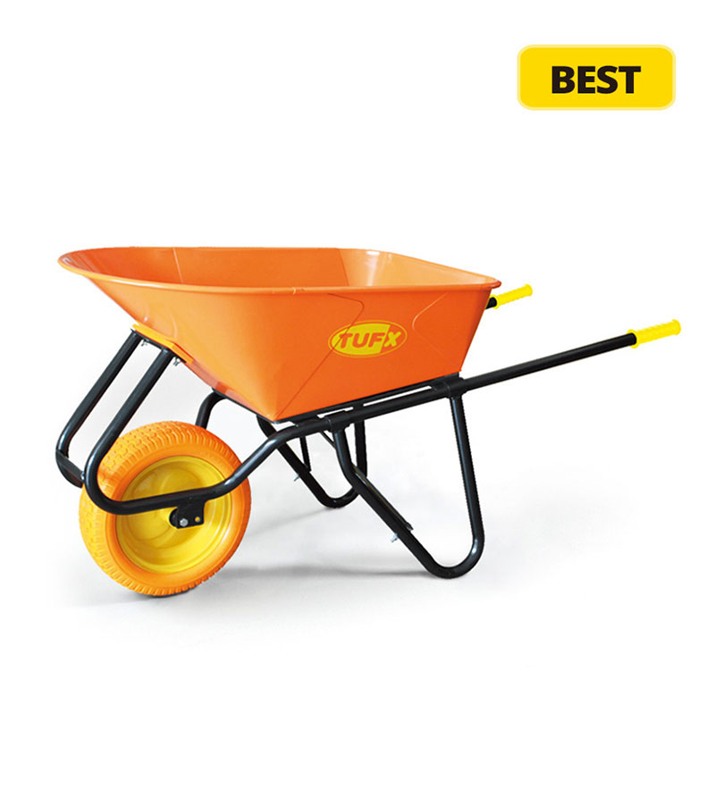 Contractor Wheelbarrow with Folded Tray