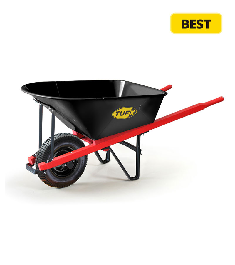 Builders Wheelbarrow with Folded Tray