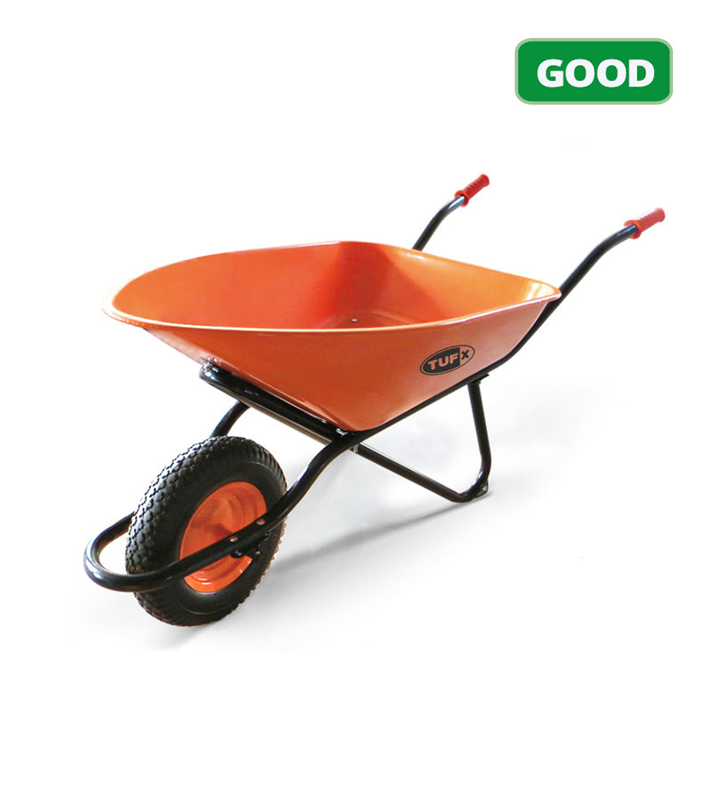 TUFX WB-50EZSTPS Steel Garden Wheelbarrow