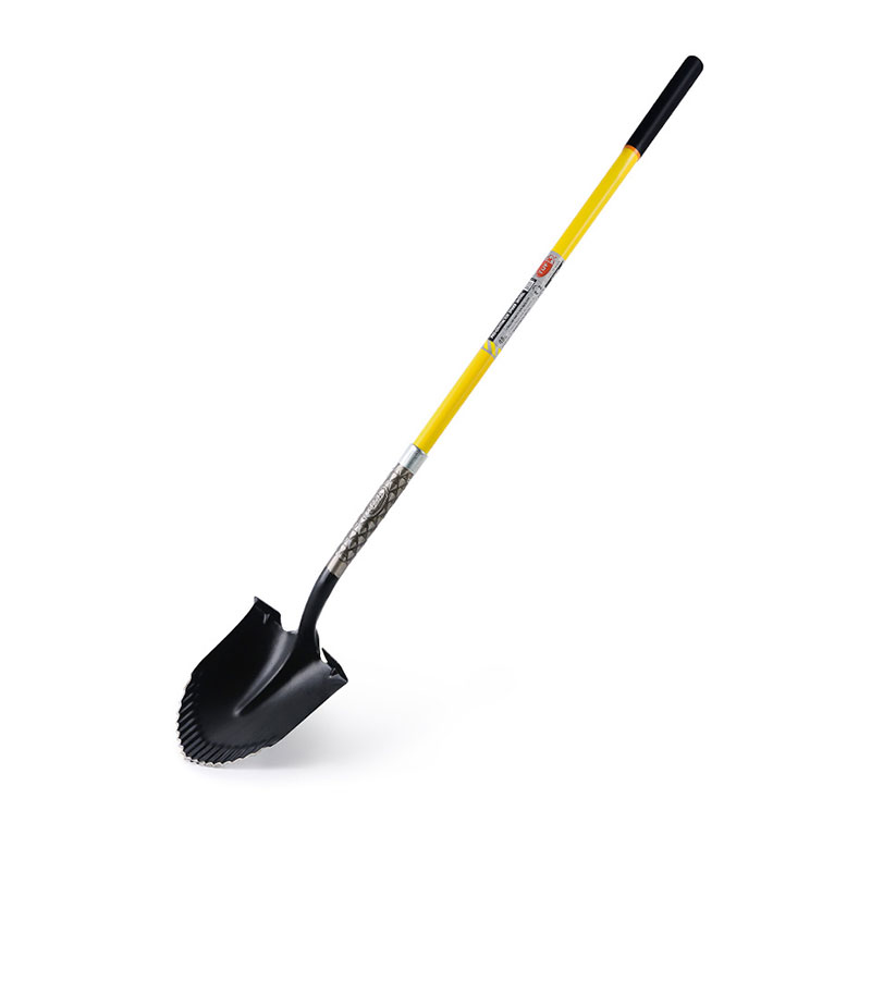 Long Handle Pro-contractor Spiked Digging Shovel