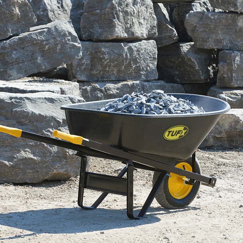 120 l poly garden wheelbarrow