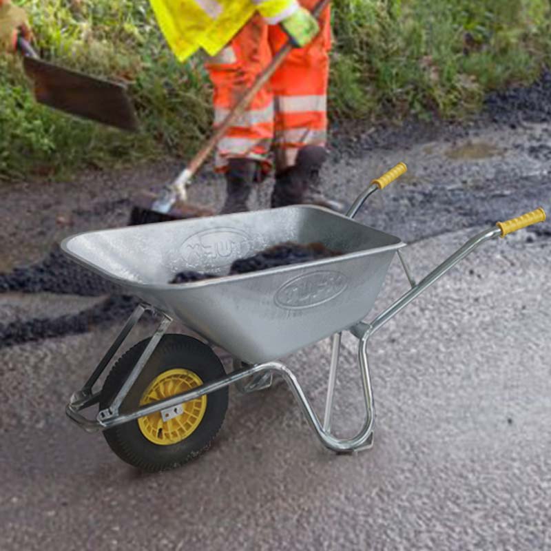 sx120 galvanized builders wheelbarrow