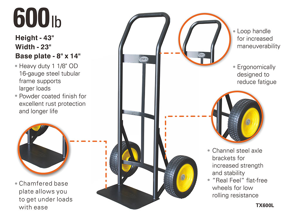 Industrial Duty Loop Handle Hand Truck