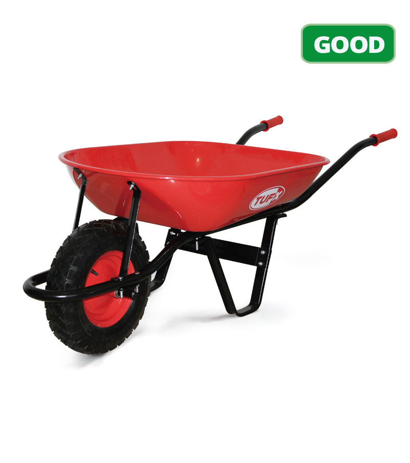 TUFX CA-40SSPA Steel Garden Wheelbarrow