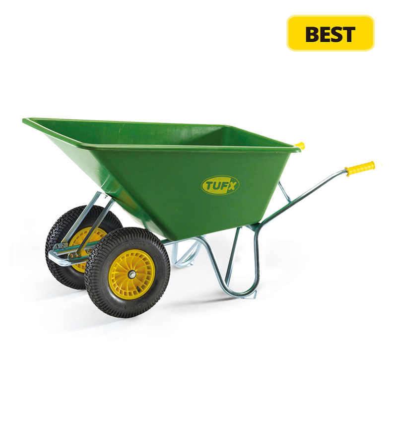 Dual Wheels Farm Wheelbarrow