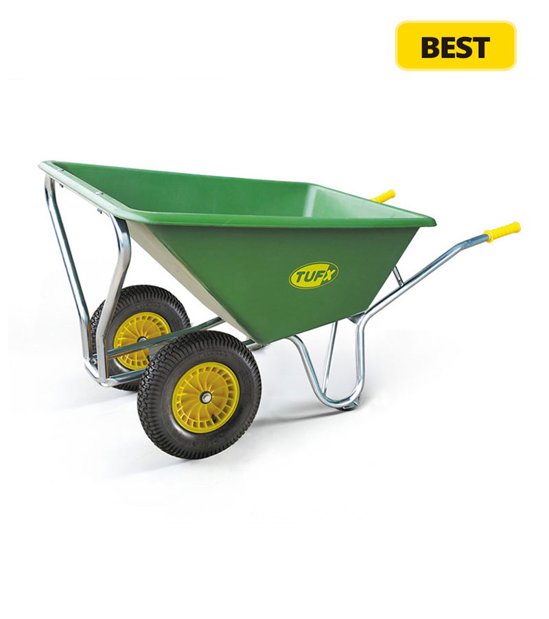 Double Wheels Farm Wheelbarrow