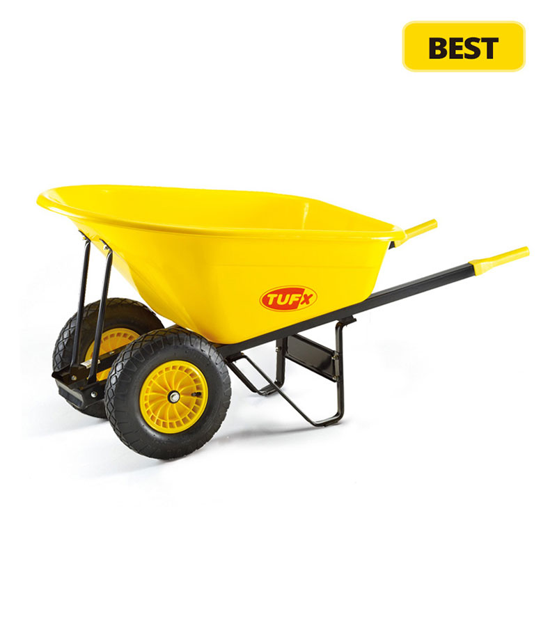 Two Wheels Large Wheelbarrow