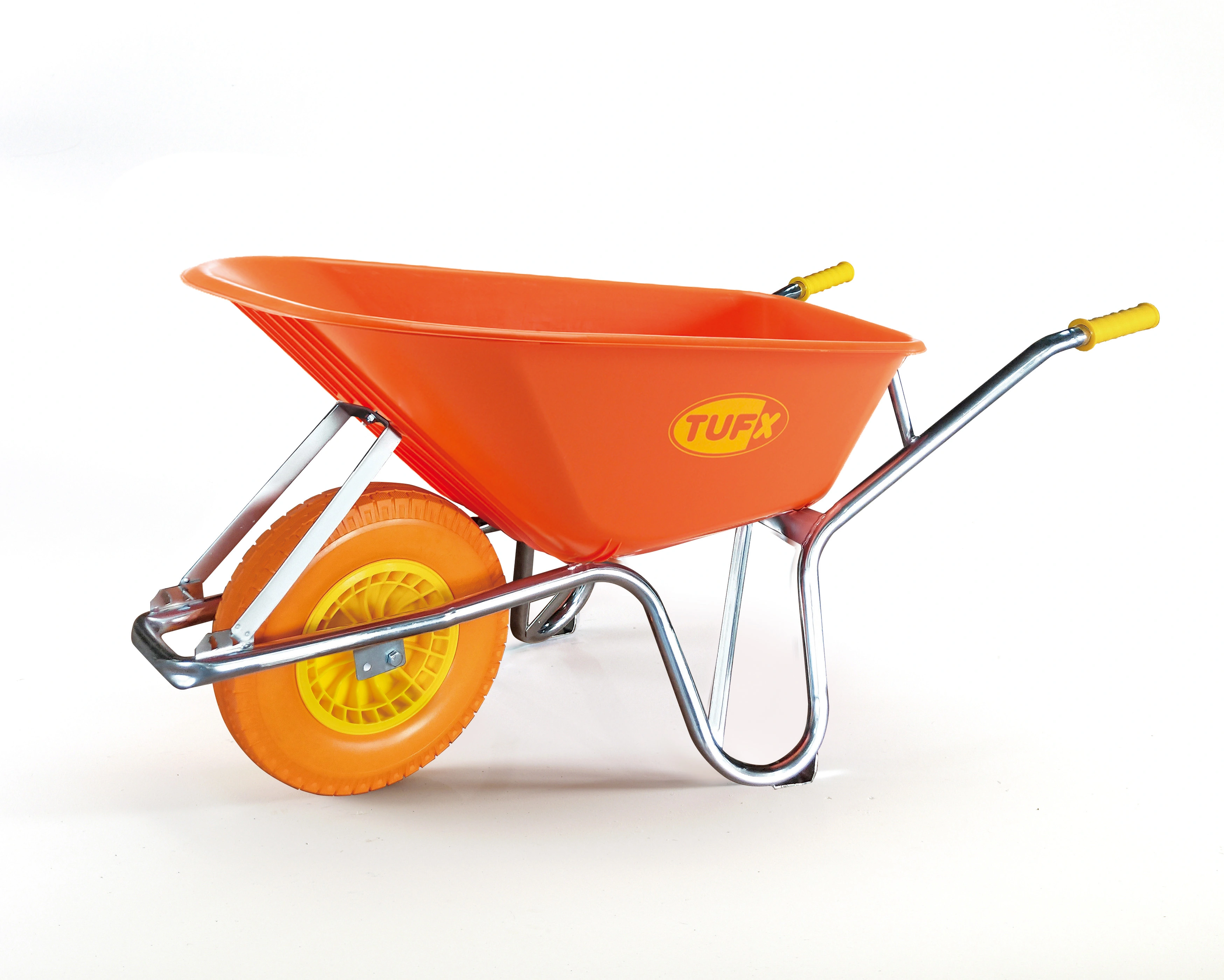 What makes Tufx Poly Wheelbarrows so tough?